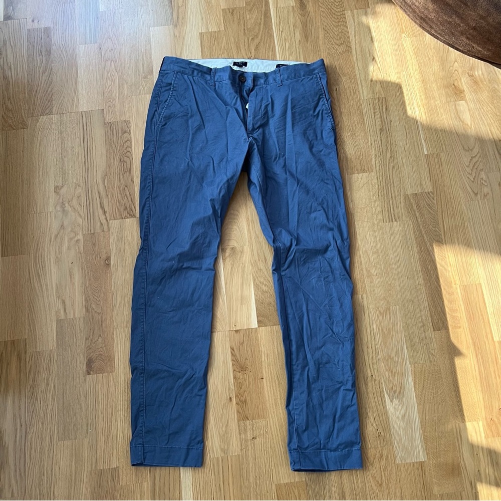 J Crew Flex Pants Men’s 33W 32L Slim Blue